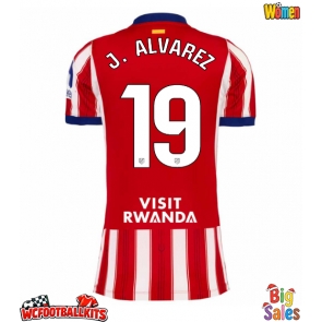 Atletico Madrid Julian Alvarez #19 Replica Home Stadium Shirt for Women 2026-27 Short Sleeve